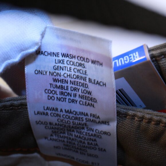 Weatherproof Vintage Reg Fit 36 x 30 Wheat Fleece Lined Stretch Canvas Pants - Picture 13 of 13